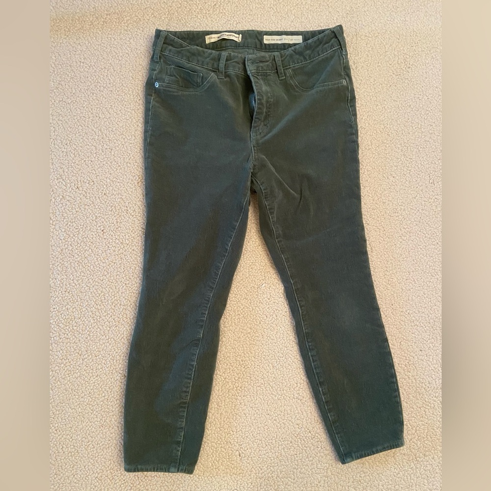 Anthropologie High-Rise Skinny Corduroy Pants - Petite